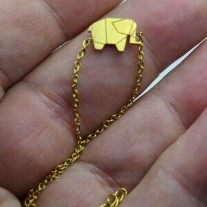 14k  Elephant Bracelet.